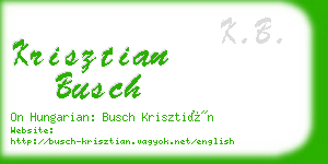 krisztian busch business card